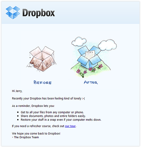 Drop Box Email Marketing
