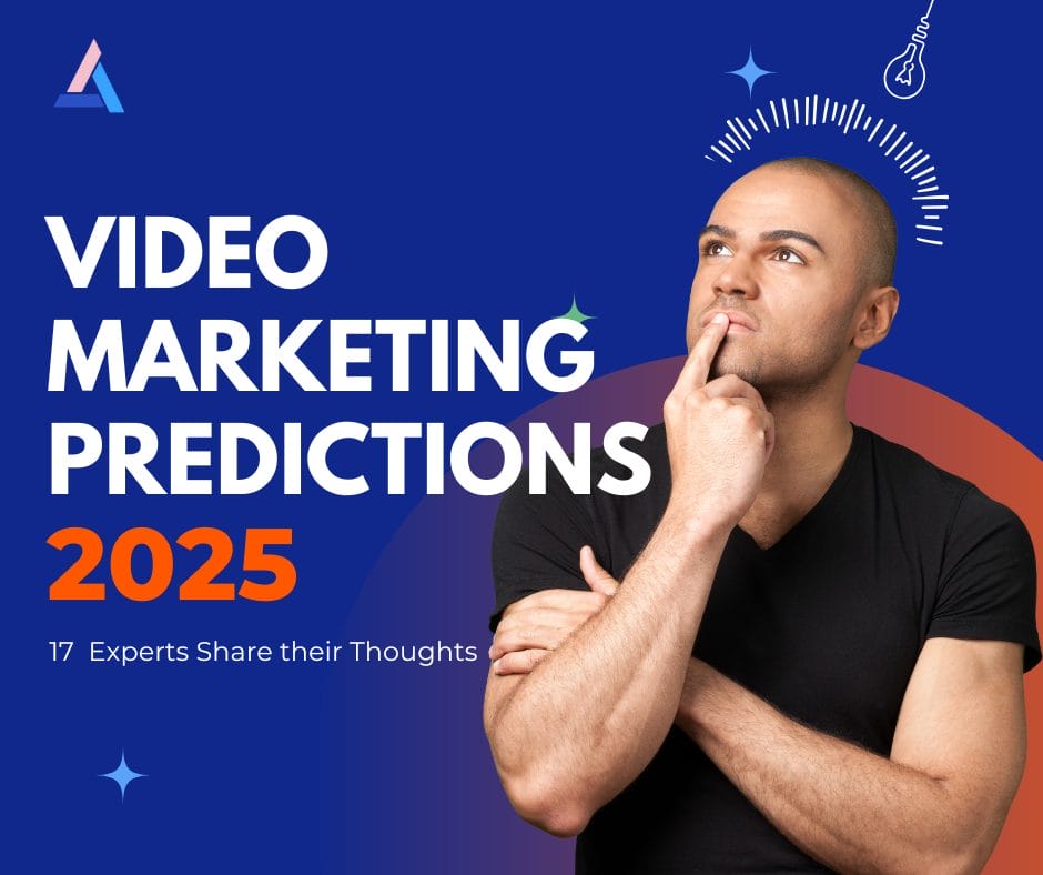Discover the future of video marketing with these 14 expert predictions for 2025. Learn how augmented reality, AI-driven personalization, vertical videos, and more will shape the way brands connect with their audience.